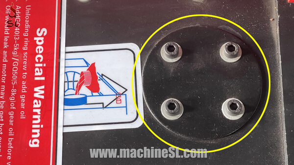 machine oil hole